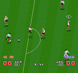 Super Goal! (Europe) In game screenshot